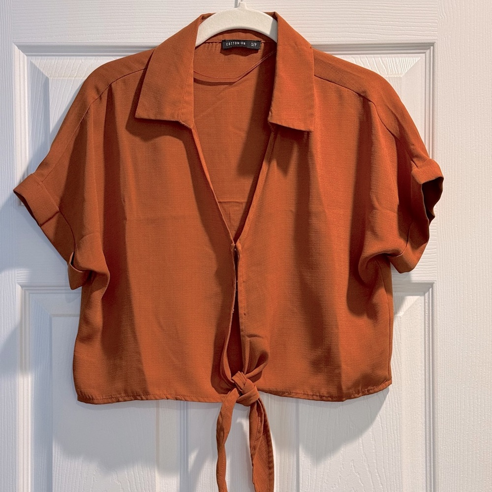Button up crop top